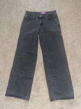 Edikted black low rise jeans